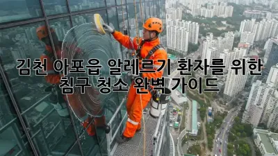 김천 아포읍 알레르기 환자를 위한 침구 청소 완벽 가이드
